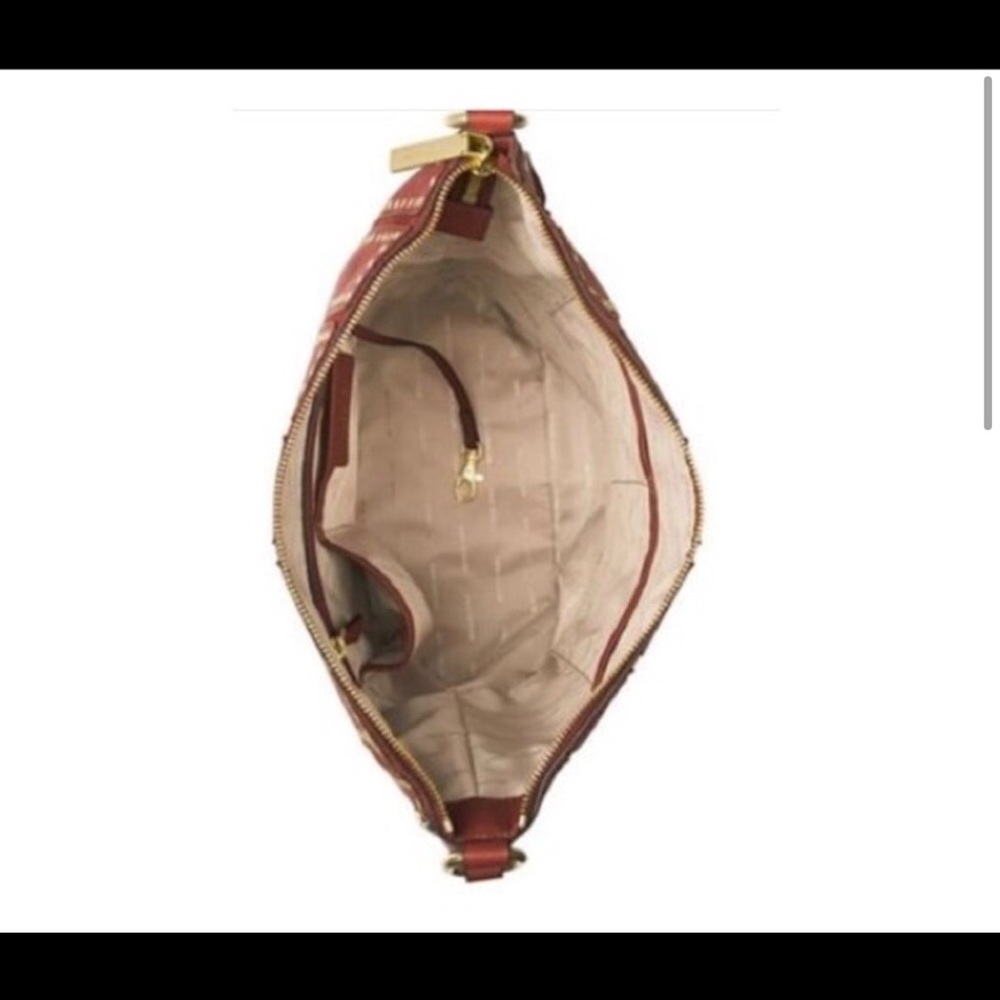 ⭐️⭐️⭐️3X HP⭐️ ⭐️⭐️ 💯 Authentic Michael Kors Brooklyn Grommet Feed Bag - Picture 4 of 16